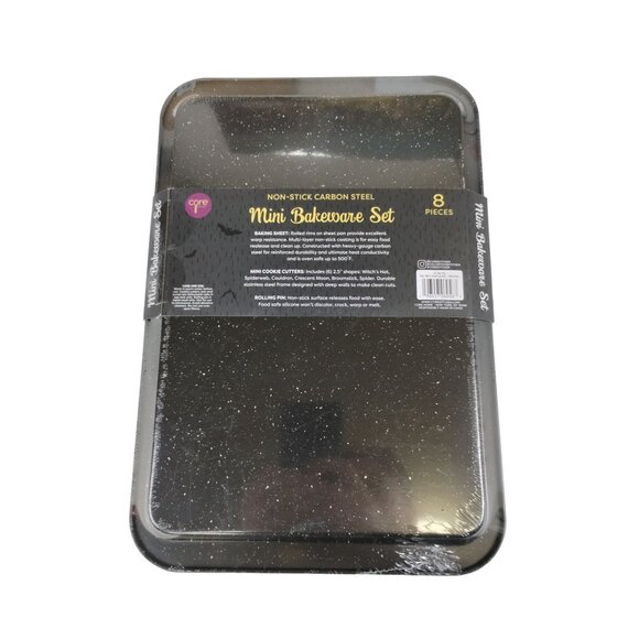 Core Kitchen 8 Piece Non Stick Halloween Mini Bakeware Set Carbon Steel New - Picture 3 of 4